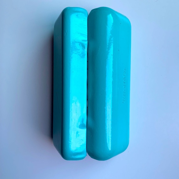 Tiffany & Co Classic Blue Hard Clamshell Glasses Case (Sunglasses Eyeglasses) - Picture 7 of 12